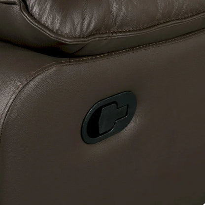 Ensemble de canapés inclinables modernes 2 pièces Yuleigh de Furniture of America, en cuir assorti et structure en bois certifié FSC