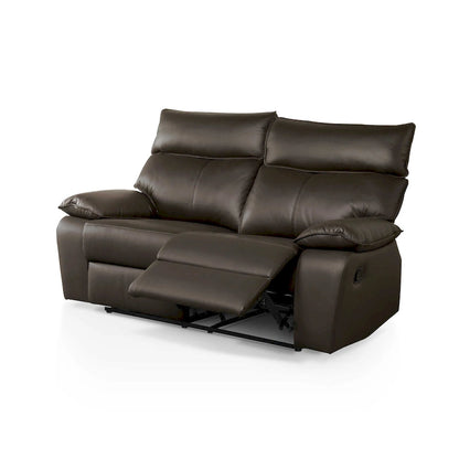 Ensemble de canapés inclinables modernes 2 pièces Yuleigh de Furniture of America, en cuir assorti et structure en bois certifié FSC