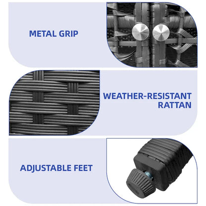 Armoire de cuisine Moasis 65 pouces de haut, en osier arqué, style ferme, avec 3 étagères et 2 tiroirs