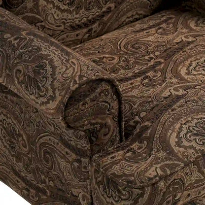 Fauteuil d'appoint capitonné à oreilles de style moderne du milieu du siècle