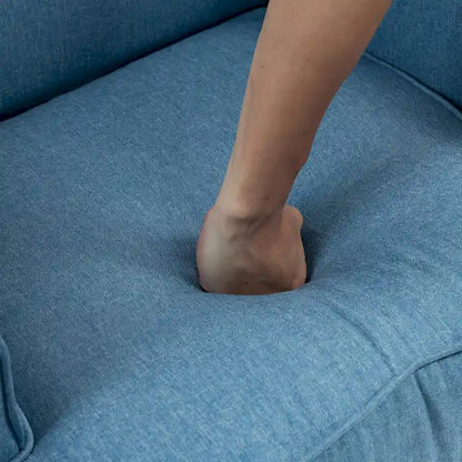 Fauteuil d'appoint capitonné à oreilles de style moderne du milieu du siècle