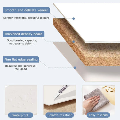 Armoire à linge étroite de salle de bain VECELO, 8 niveaux, en bois massif, avec 8 étagères.