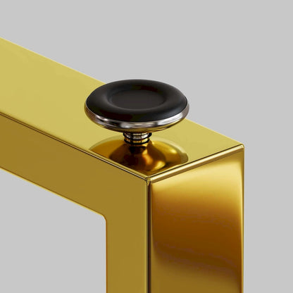 Table à manger rectangulaire minimaliste en verre