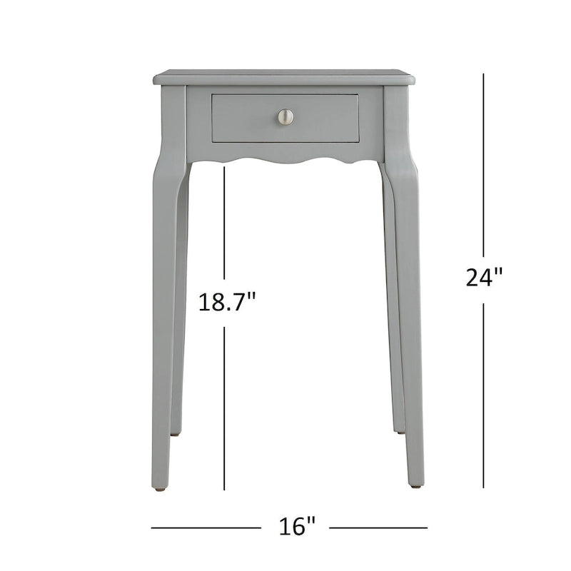 Table d'appoint de rangement en bois Daniella à 1 tiroir par iNSPIRE Q Bold