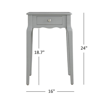 Table d'appoint de rangement en bois Daniella à 1 tiroir par iNSPIRE Q Bold