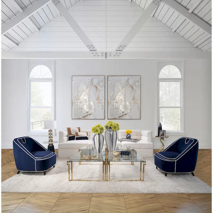 Sagebrook Home Modern Upholstered Two Toned Accent Chair - 28 x 30 x 31