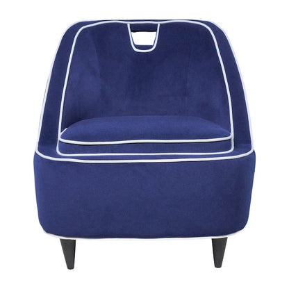 Fauteuil d'appoint moderne Sagebrook Home bicolore rembourré - 28 x 30 x 31