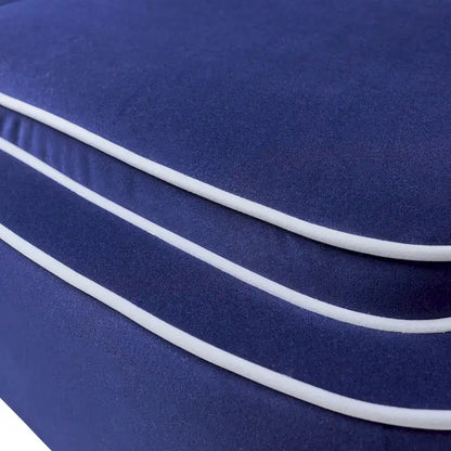 Fauteuil d'appoint moderne Sagebrook Home bicolore rembourré - 28 x 30 x 31