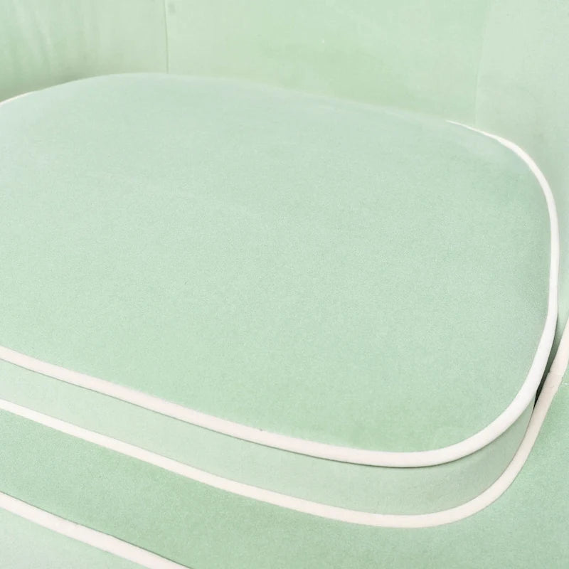 Fauteuil d'appoint moderne Sagebrook Home bicolore rembourré - 28 x 30 x 31