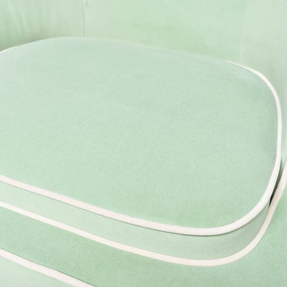 Fauteuil d'appoint moderne Sagebrook Home bicolore rembourré - 28 x 30 x 31