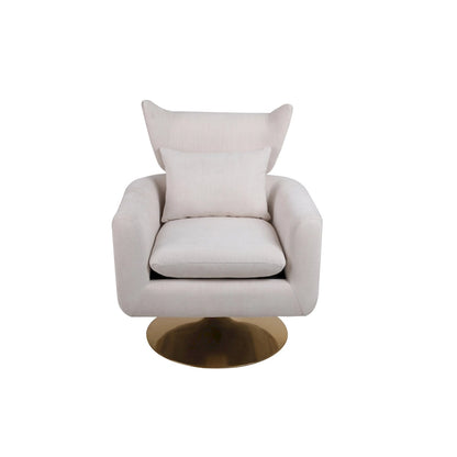 Fauteuil d'appoint pivotant à 360 degrés de style classique du milieu du siècle - 29,20 x 29,90 x 36,60