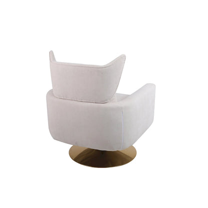 Fauteuil d'appoint pivotant à 360 degrés de style classique du milieu du siècle - 29,20 x 29,90 x 36,60