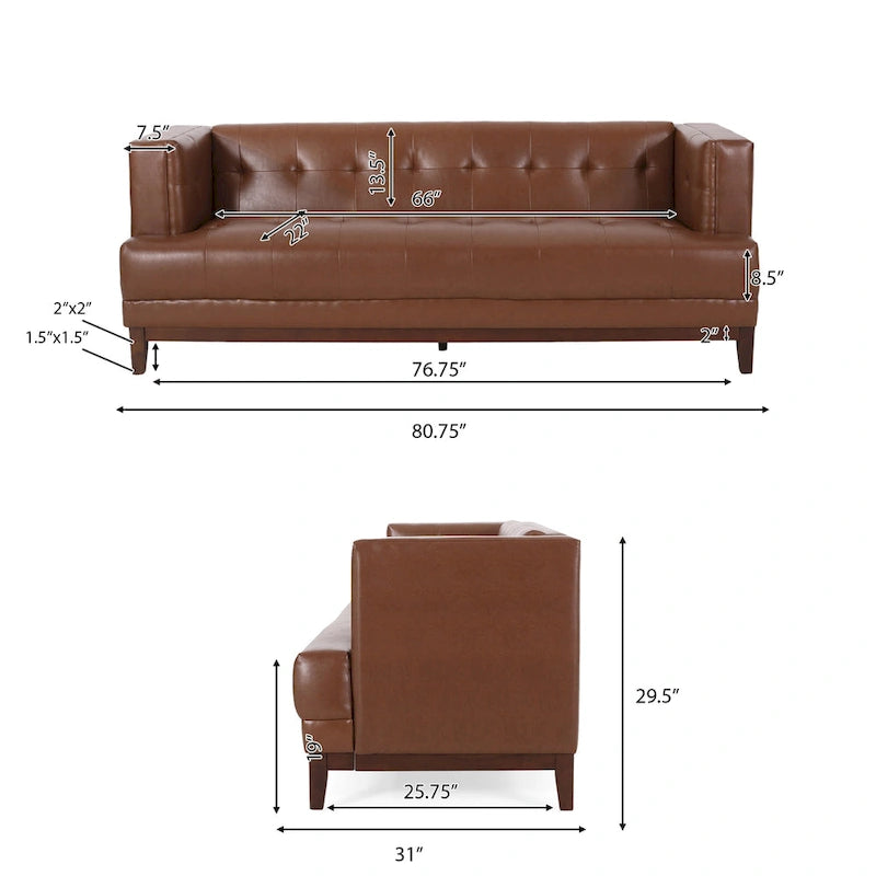 Canapé capitonné Raintree de Christopher Knight Home