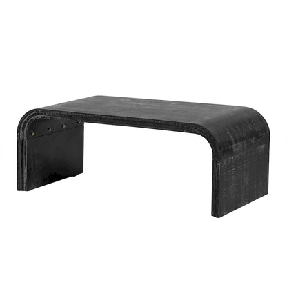 Table basse au design Art déco incurvé - 23,60 x 47,20 x 18,50