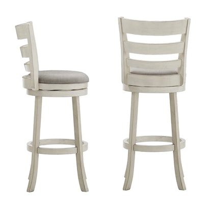 Tabouret de bar pivotant Rovinj à dossier échelle 29H