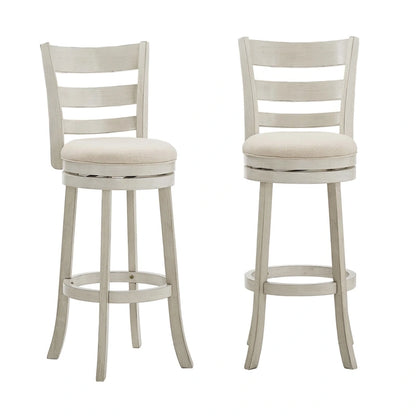 Tabouret de bar pivotant Rovinj à dossier échelle 29H