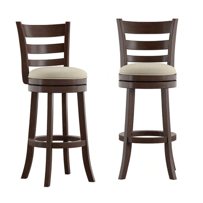 Tabouret de bar pivotant Rovinj à dossier échelle 29H