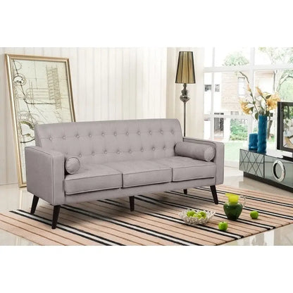 Canapé capitonné Valadez style milieu du siècle