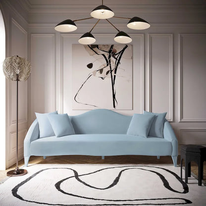 Canapé en velours Naya - 96 L x 36,2 P x 34,3 H - 96 L x 36,2 P x 34,3 H