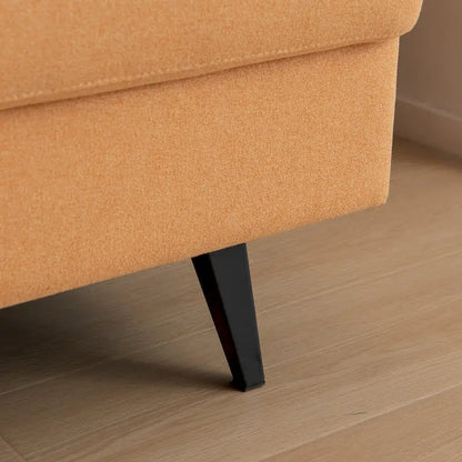 Canapé deux places moderne en tissu, idéal pour le salon, la chambre ou un appartement.