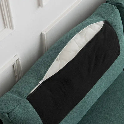 Canapé deux places moderne en tissu, idéal pour le salon, la chambre ou un appartement.