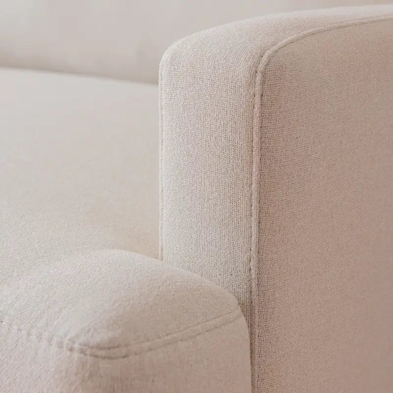 Canapé deux places moderne en tissu, idéal pour le salon, la chambre ou un appartement.