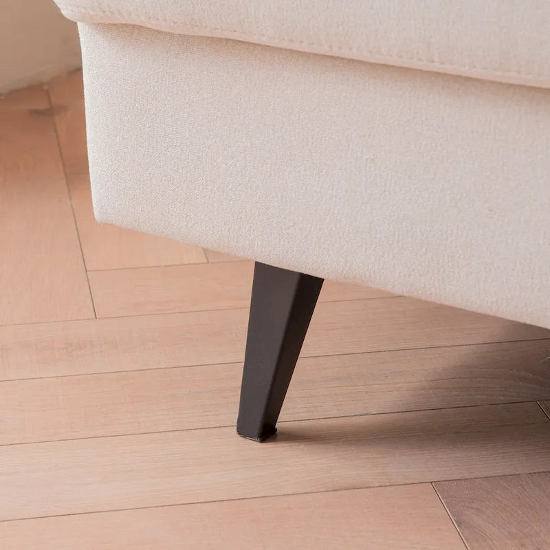 Canapé deux places moderne en tissu, idéal pour le salon, la chambre ou un appartement.