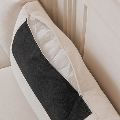 Canapé deux places moderne en tissu, idéal pour le salon, la chambre ou un appartement.