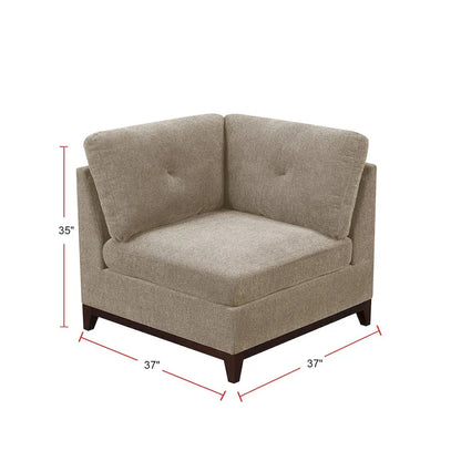 Caméléon modulaire sectionnel en chenille de chameau