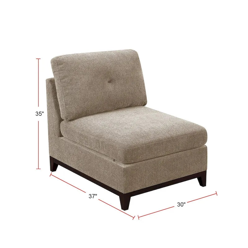 Caméléon modulaire sectionnel en chenille de chameau