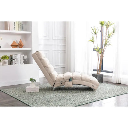 Chaise longue d'intérieur en lin, chaise longue moderne pour bureau ou salon