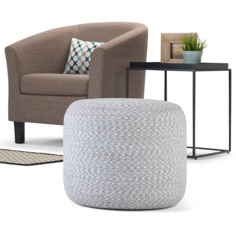 Pouf rond tressé WYNDENHALL Brodie