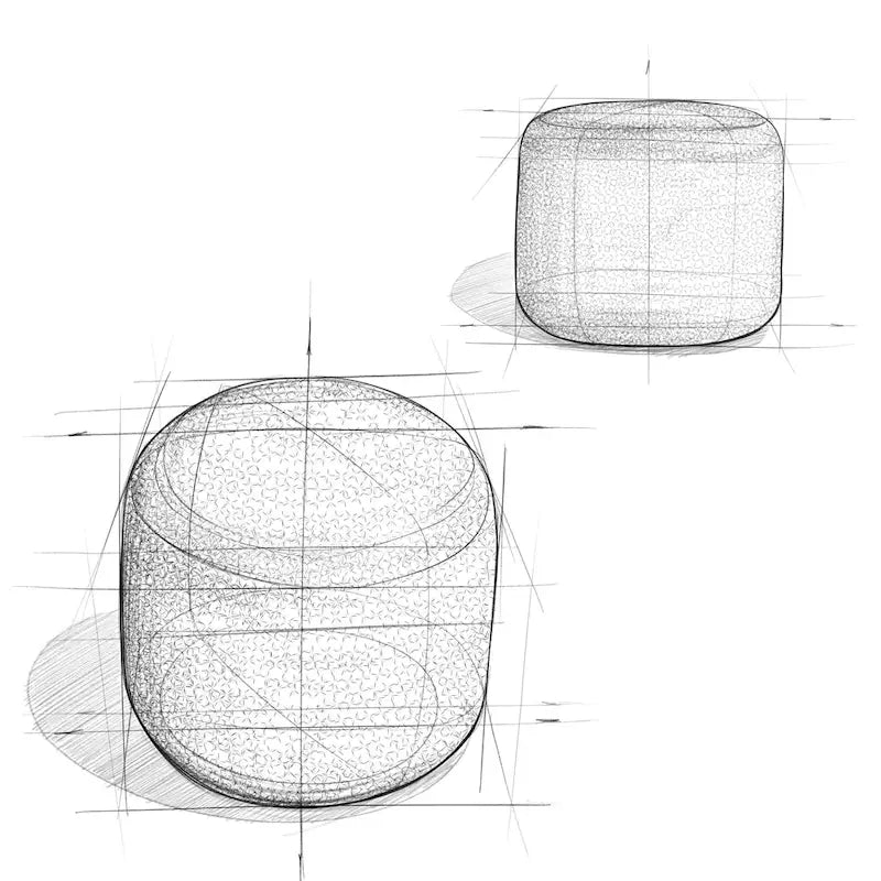 Pouf rond tressé WYNDENHALL Brodie