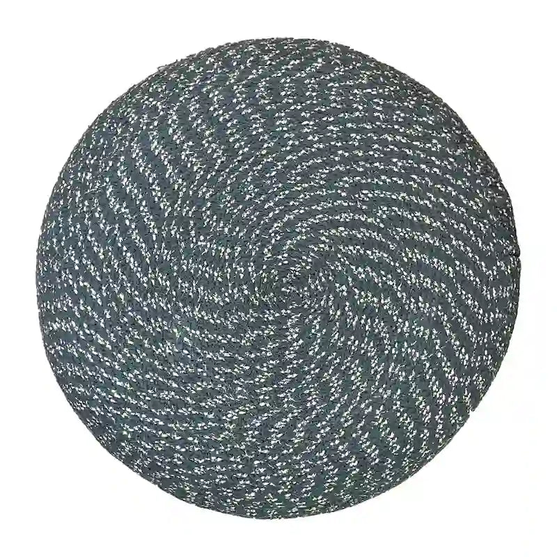 Pouf rond tressé WYNDENHALL Brodie