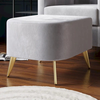 Fauteuil d'appoint CraftPorch moderne en velours doux avec repose-pieds