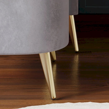 Fauteuil d'appoint CraftPorch moderne en velours doux avec repose-pieds