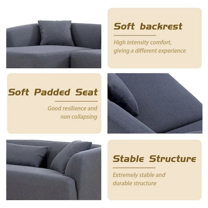 Canapé d'angle en L Williamspace 102