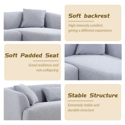 Canapé d'angle en L Williamspace 102