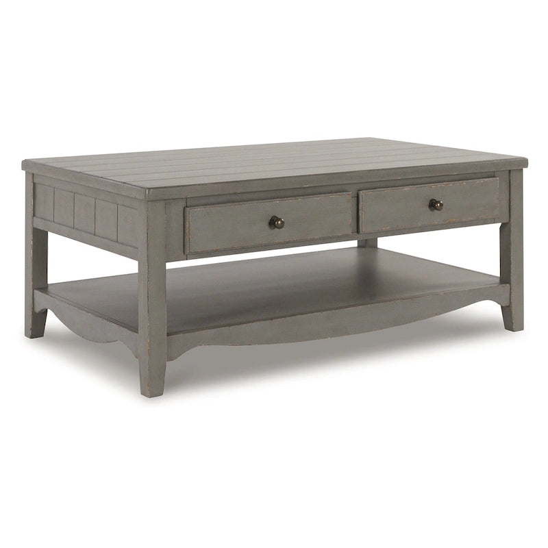 Table basse rectangulaire Charina gris antique, Signature Design by Ashley - 50 cm (L) x 30 cm (P) x 20 cm (H)