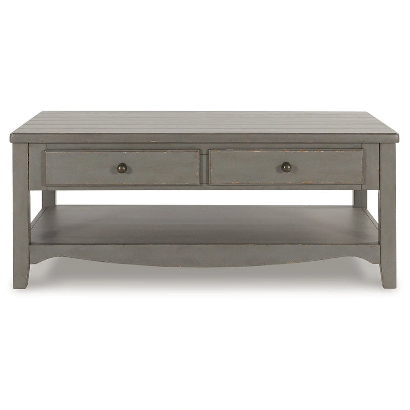 Table basse rectangulaire Charina gris antique, Signature Design by Ashley - 50 cm (L) x 30 cm (P) x 20 cm (H)