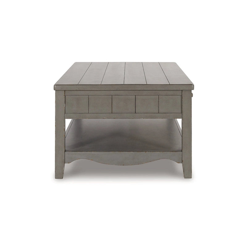 Table basse rectangulaire Charina gris antique, Signature Design by Ashley - 50 cm (L) x 30 cm (P) x 20 cm (H)