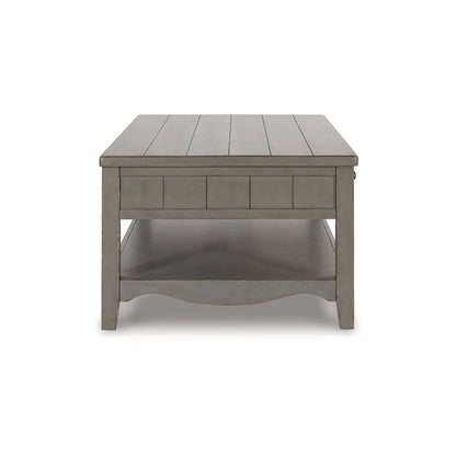 Table basse rectangulaire Charina gris antique, Signature Design by Ashley - 50 cm (L) x 30 cm (P) x 20 cm (H)