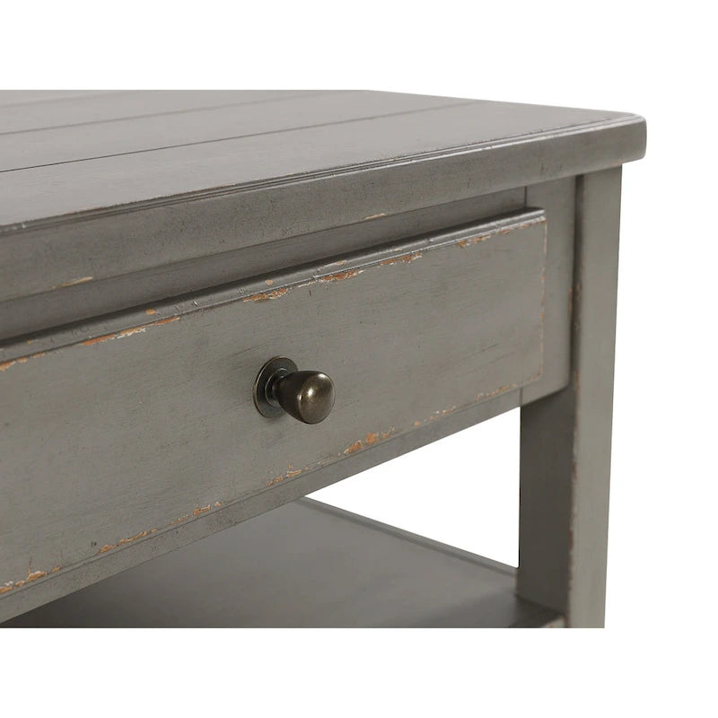 Table basse rectangulaire Charina gris antique, Signature Design by Ashley - 50 cm (L) x 30 cm (P) x 20 cm (H)
