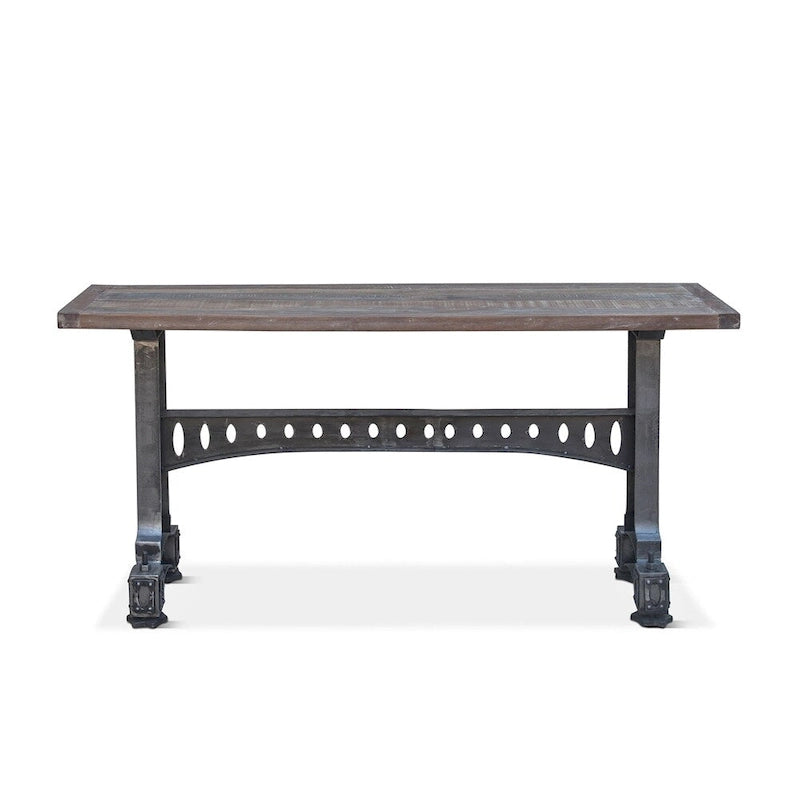 Sterling Cast Iron Table with Reclaimed Teak Top