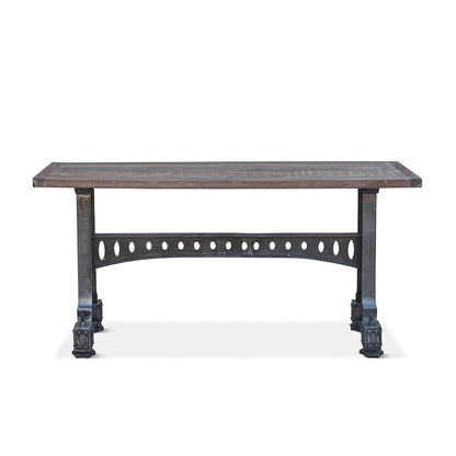 Sterling Cast Iron Table with Reclaimed Teak Top
