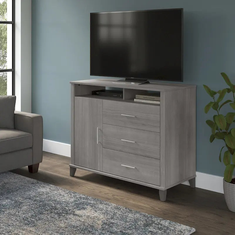 Meuble TV haut Somerset avec rangement par Bush Furniture
