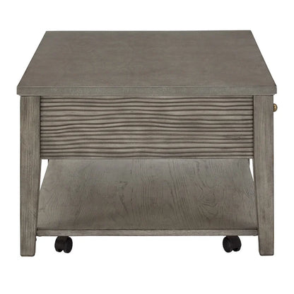 Table Coober en fibrociment gris antique avec étagère par iNSPIRE Q Modern