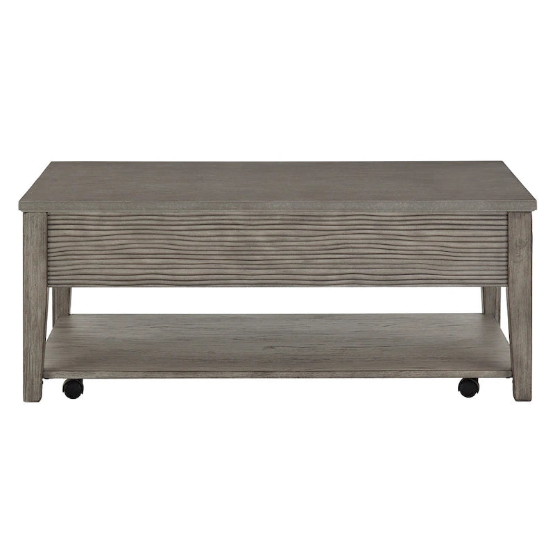 Table Coober en fibrociment gris antique avec étagère par iNSPIRE Q Modern