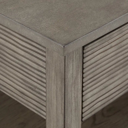 Table Coober en fibrociment gris antique avec étagère par iNSPIRE Q Modern