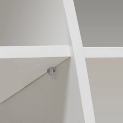 Buffet de rangement laqué brillant avec éclairage LED